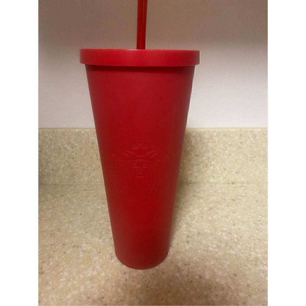 Rare 2016 matte red Starbucks cup - Picture 2 of 4